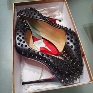 Louboutin Follies Spikes 100 Nappa Shiny